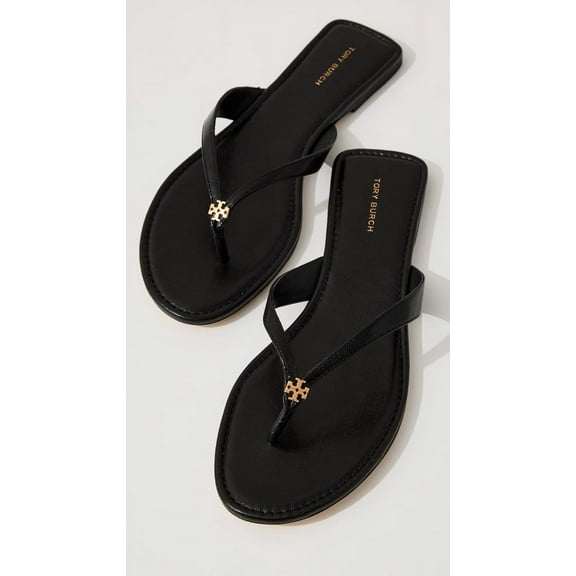Tory Burch Women's Classic Flip Flops, Perfect Black Shoes
