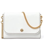 Tory Burch Women s Crinkle Chain Wallet Crossbody Bag White