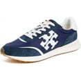 thumbnail image 1 of Tory Burch Women's Destiny Trainer Sneakers, Retro Navy/Retro Navy/Purity, Blue Lace Up, 1 of 3