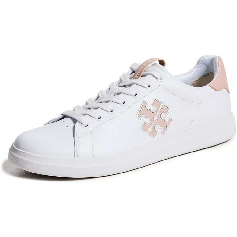 Tory Burch Women's Double T Howell Court Sneakers, Titanium White