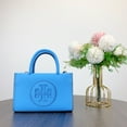 thumbnail image 1 of Tory Burch Women's Ella Bio Extra Small Top Zip Crossbody Bag (Blue Azure), 1 of 8
