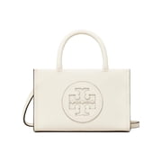 Tory Burch Womens Ella Bio Mini Tote, Warm White