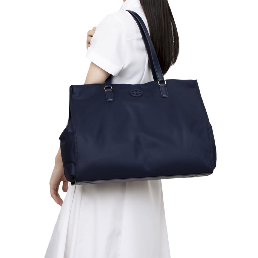 Tory Burch Women's Ella Mini Tote, Tory Navy, Blue,88578-405