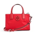 thumbnail image 1 of Tory Burch Women's Ella Nylon Extra Small Top Zip Crossbody Bag Purse (Brilliant Red), 1 of 4