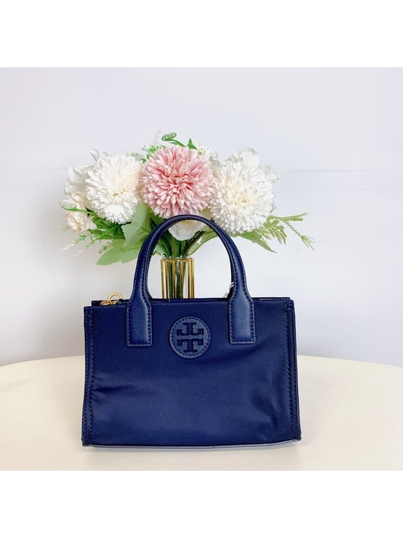 Women's Ella Nylon Extra Small Top Zip Crossbody Bag Purse (Tory Navy)