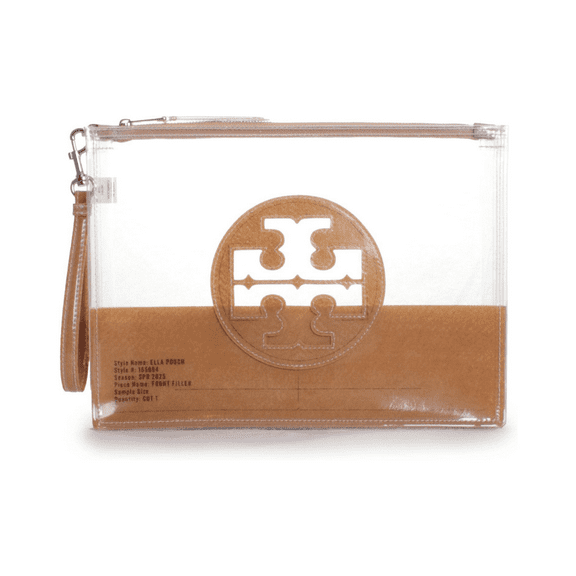 Tory Burch Women's Ella Pouch, Clear