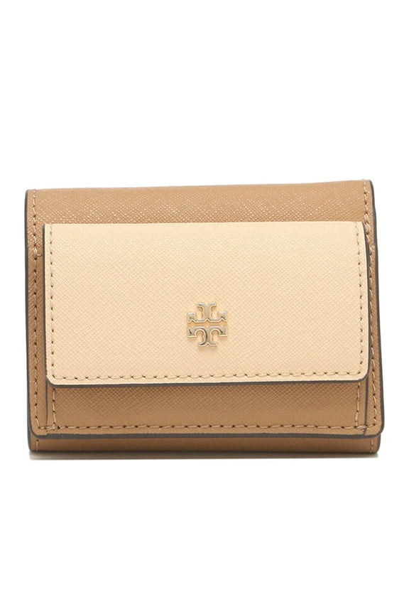 Women's Emerson Saffiano Leather Micro Wallet (Cardamom / Natural / New Ivory)