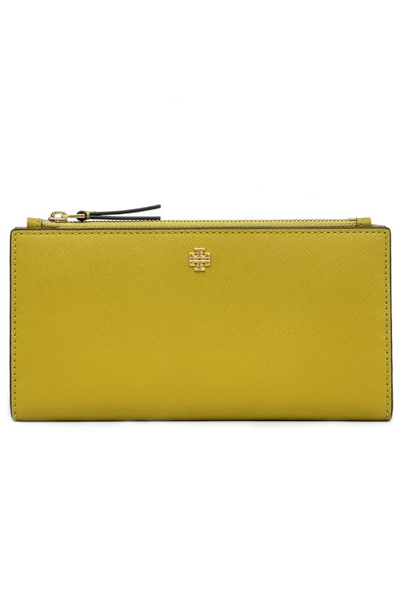 Women's Emerson Slim Envelope Saffiano Leather Wallet (Island Palm)