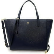 Women's Emerson Small Leather Tote (Tory Navy) - rated 3.3 stars from 3 reviews