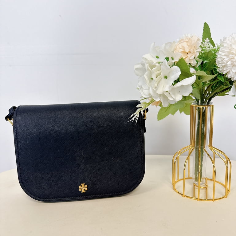 Tory Burch Women's Emerson Small Saffiano Leather Convertible Snap
