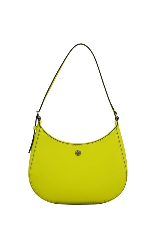 Women's Emerson Soft Saffiano Leather Zip Small Shoulder Bag (Tuscan Yellow)