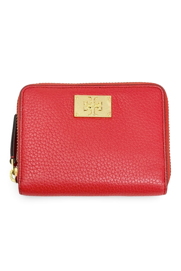 Women's Eve Zip Around Small Card Case Wallet (Brilliant Red)