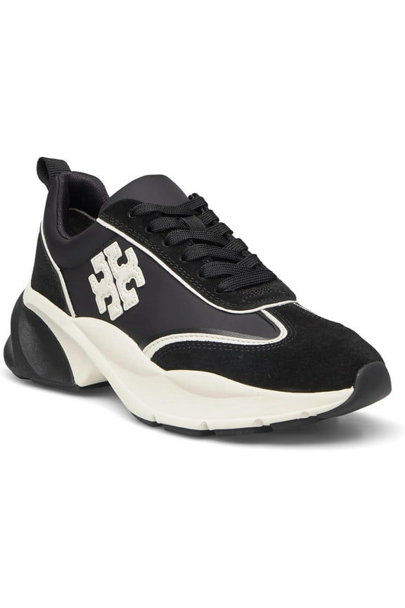 Women's Good Luck Trainer, Perfect Black/New Ivory Lace Up Sneakers