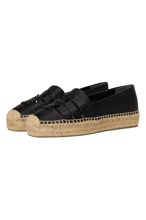 Women's INES Multi Strap Platform Espadrille, Perfect Black, 6