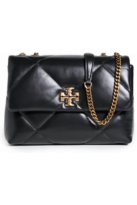 Women's Kira Diamond Quilt Convertible Shoulder Bag, Black