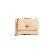 Tory Burch Womens Kira Diamond Quilt Small Convertible Shoulder Bag, Vanilla Soft Serve, Tan, One Size