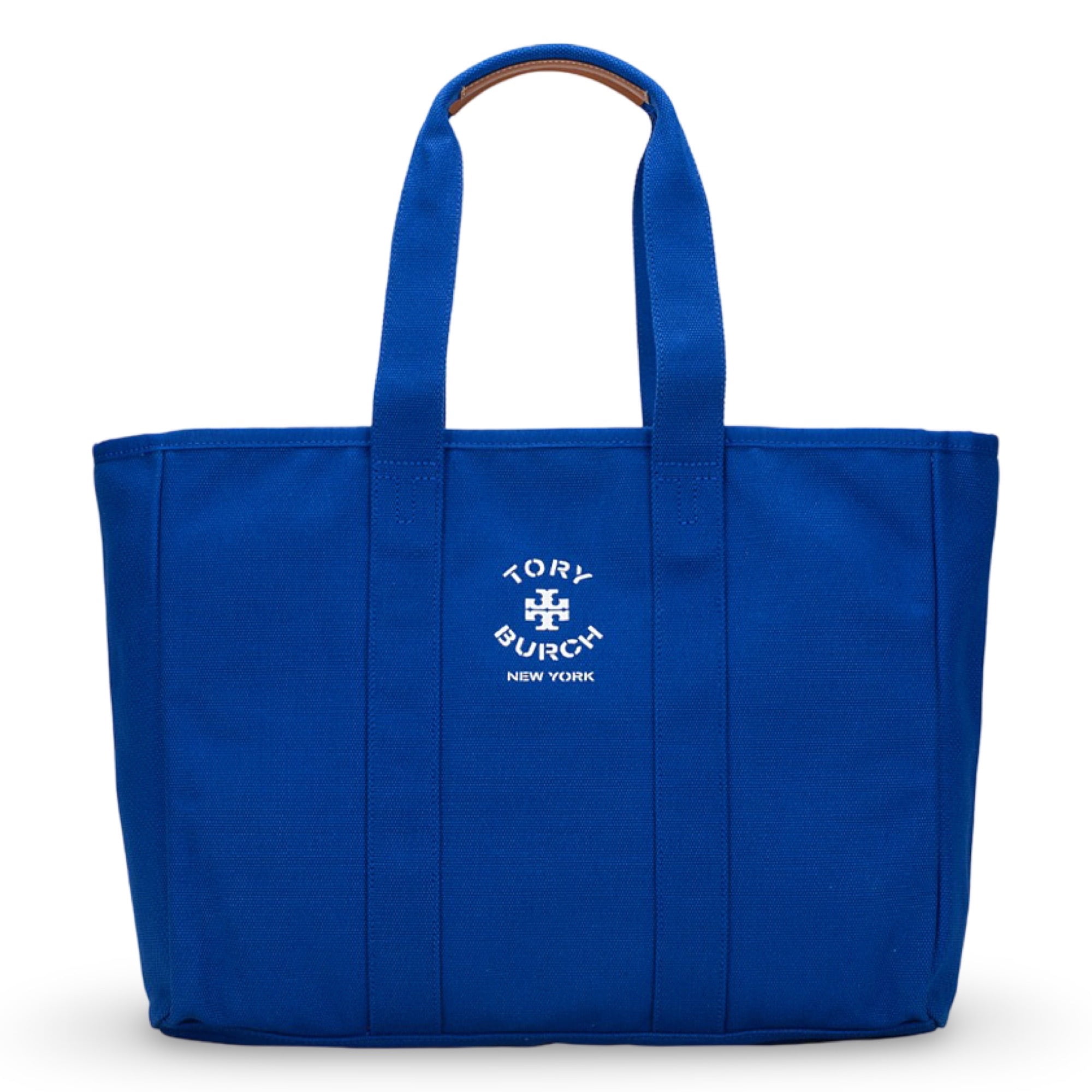 Tory Burch Women's Large Canvas Tote (Blue Dahlia) - Walmart.com