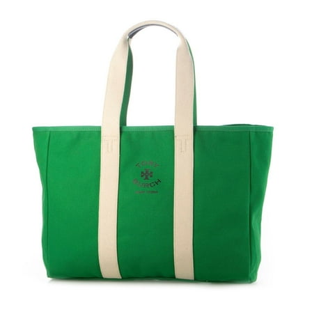 Tory Burch Women's Large Canvas Tote (Bright Grass)