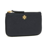 Tory Burch Women's Leather Card Case with Key Ring (Black)
