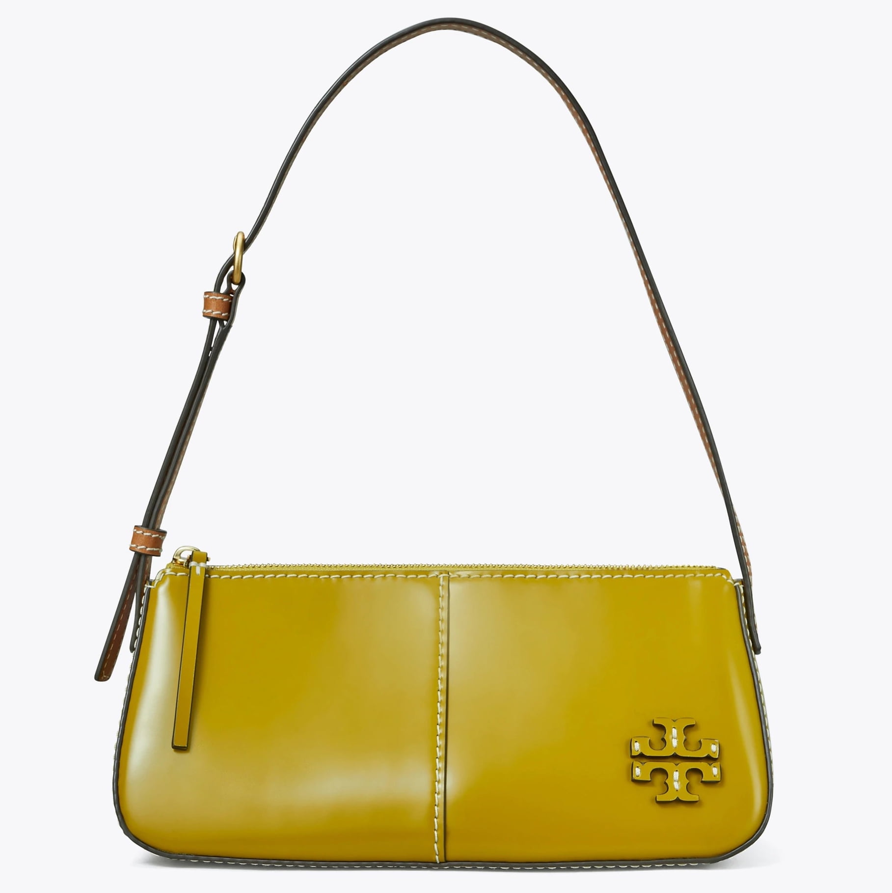 Tory Burch Women s McGraw Spazzolato Wedge Small Shoulder Bag Island Palm Walmart
