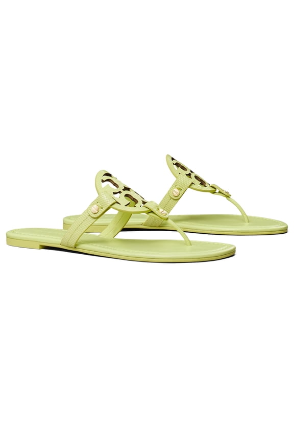 Women's Miller Flat Sandal, Lime Leaf, 7.5