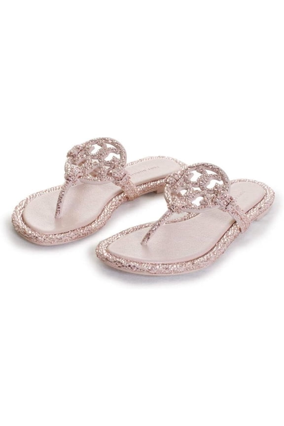 Women's Miller Knotted Crystal Suede Sandals, Rose Pink, 6