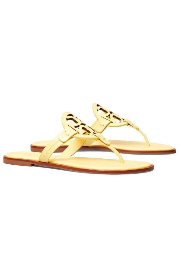 Women's Miller Leather Thong Sandals - Banana - Size 8