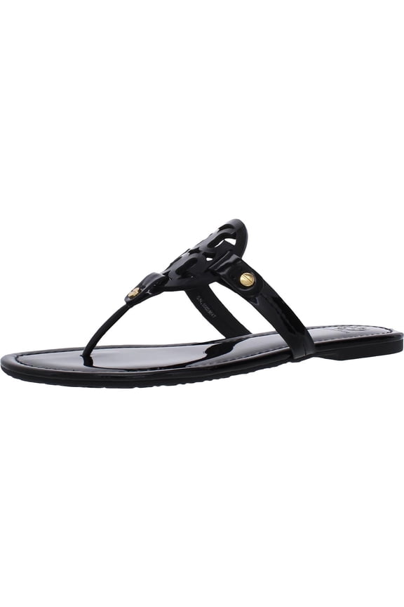Women's Miller Patent Calf Perfect Black Leather Sandal - 7.5M
