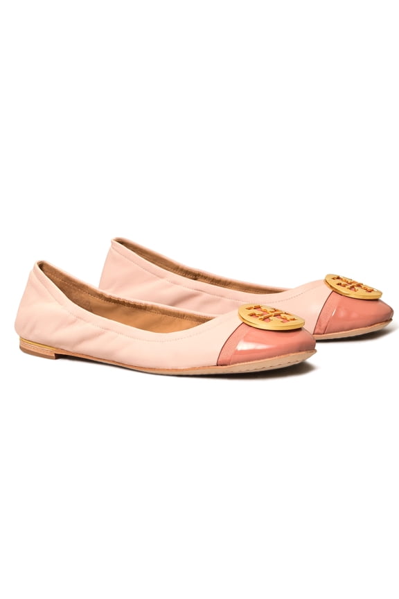 Womens Minnie Cap-Toe Ballet Flat (Sea Shell Pink), Size 8.5