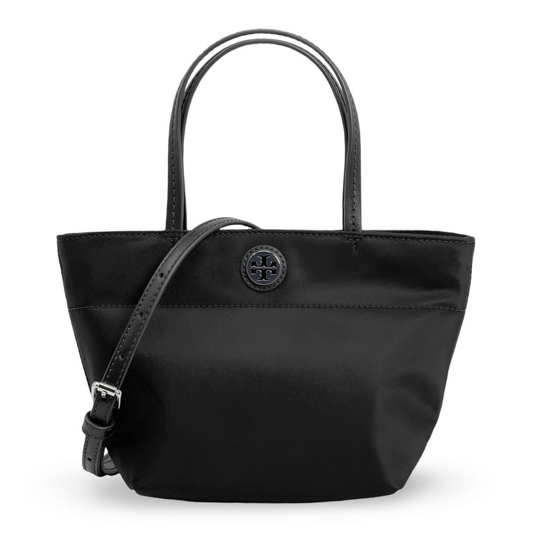 Tory Burch Women's Small Nylon Top-Zip Crossbody Bag (Black
