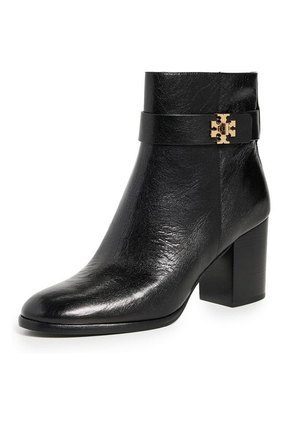 Women's T Lock Heeled Ankle Boots 70mm, Perfect Black