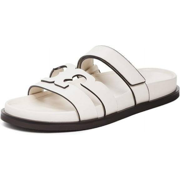 Tory Burch Women's T Slides, New Ivory, Off White Shoes