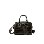Tory Burch Womens Thea Embossed Leather Mini Web Satchel