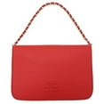thumbnail image 1 of Tory Burch Women's Thea Pebbled Leather Convertible Small Crossbody Bag Clutch (Liberty Red), 1 of 6