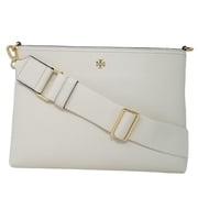 Tory Burch Womens 148314 Blake Swingpack Pebbled Leather Crossbody Shoulder Bag, New Ivory