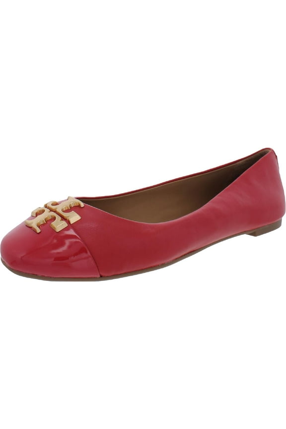 Womens Every Ballet Leather Slip On Ballet Flats Red 6.5 Medium (B,M)