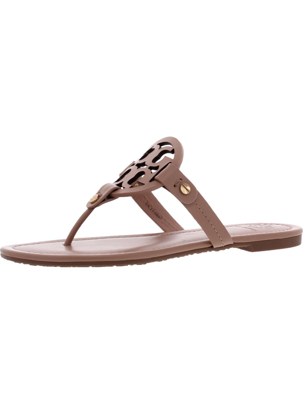Tory Burch Ladies Leather Miller Sandals, Brown Thong Flip