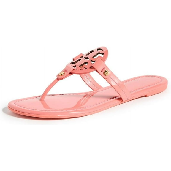 Tory Burch Womens Miller Thong Sandals - Coral Crush/Pink
