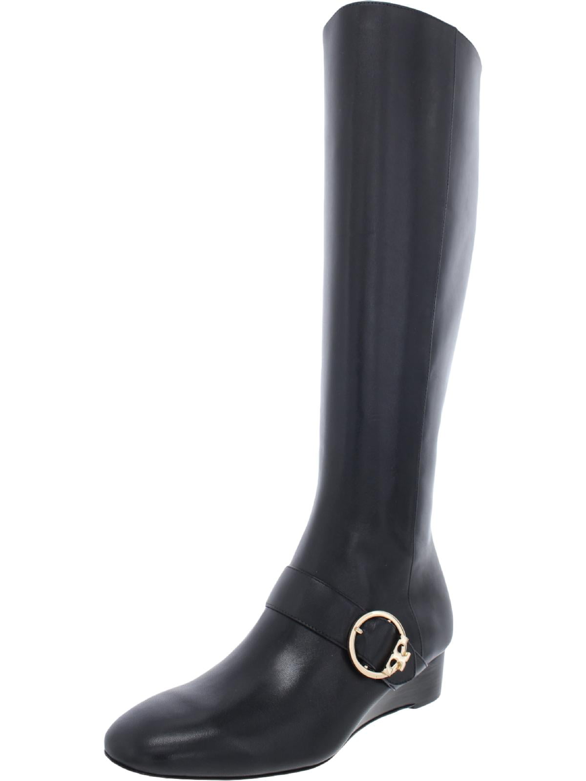 Tory Burch Womens Sofia Leather Knee-High Wedge Boots - Walmart.com