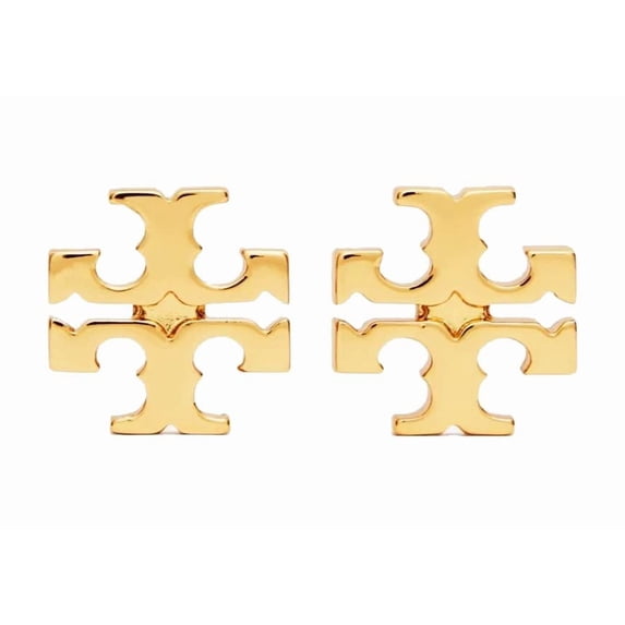 Tory BurchWomen's Large Logo Stud Earrings (Tory Gold)