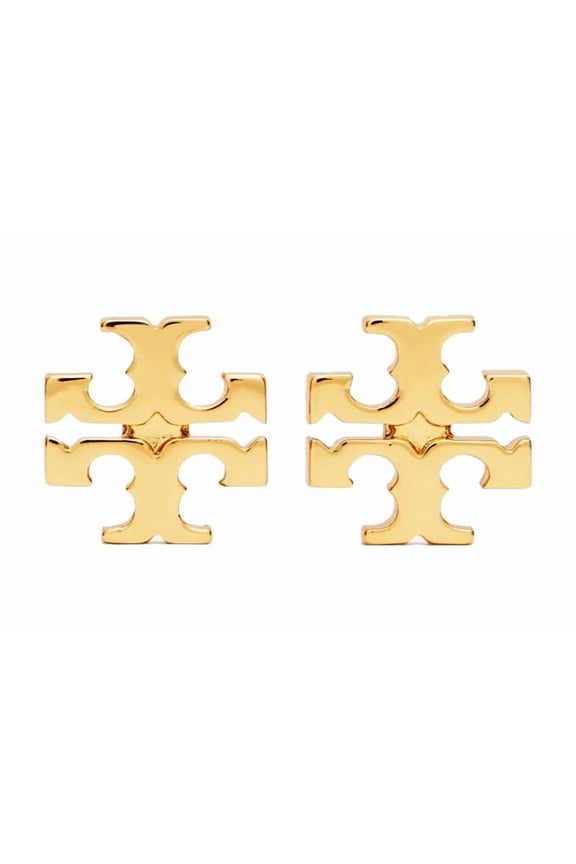Women's Large Logo Stud Earrings (Tory Gold)