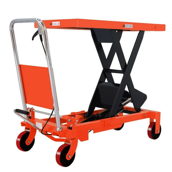 Tory Carrier 1760lbs Heavy Duty Manual Scissor Lift Table Elevating Cart 39.4" Lift