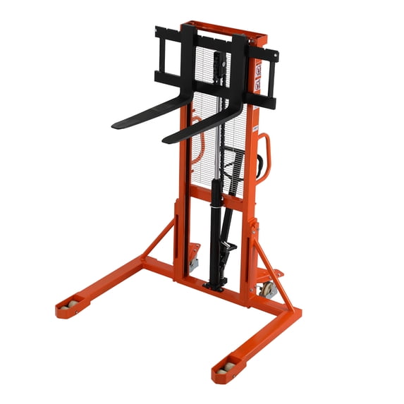 Tory Carrier 1PC 2200lbs Hydraulic Manual Hand Straddle Stacker Walkie Forklifts 63" Lift