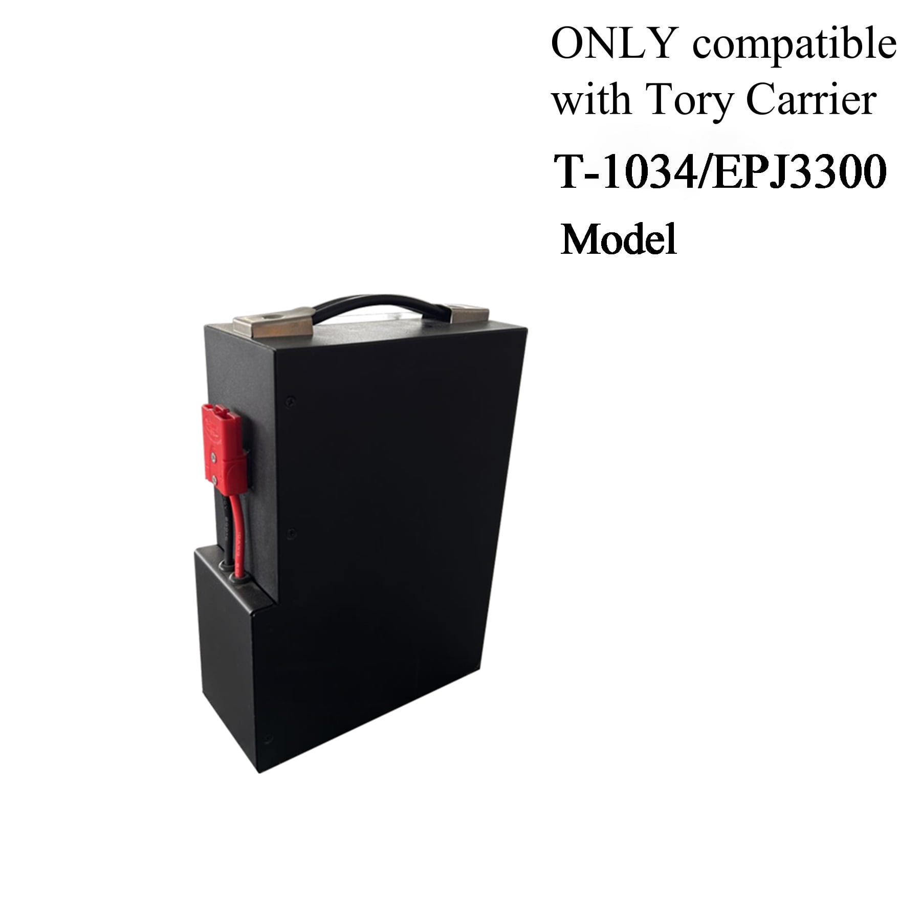 Tory Carrier 24V/20AH Lithium Battery for Electric Pallet Jack Truck T-1034/EPJ3300 Black