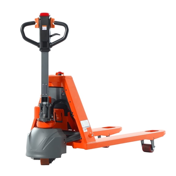 Tory Carrier Orange 3300lbs Mini Type Electric Pallet Truck Jack with Li-Ion Battery 24V/20AH