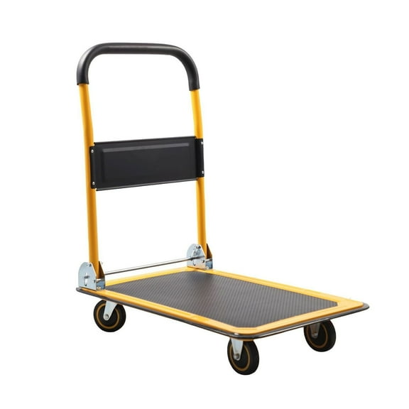 Tory Carrier 330lbs Heavy Duty Foldable Platform Truck Push Cart Dollies Folding Cart