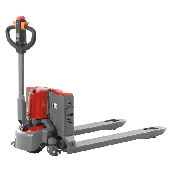 Tory Carrier Red 4400lbs Fully Electric Walkie Pallet Jack Truck 48V/20AH Lithium Battery Power, 48"X27" Fork