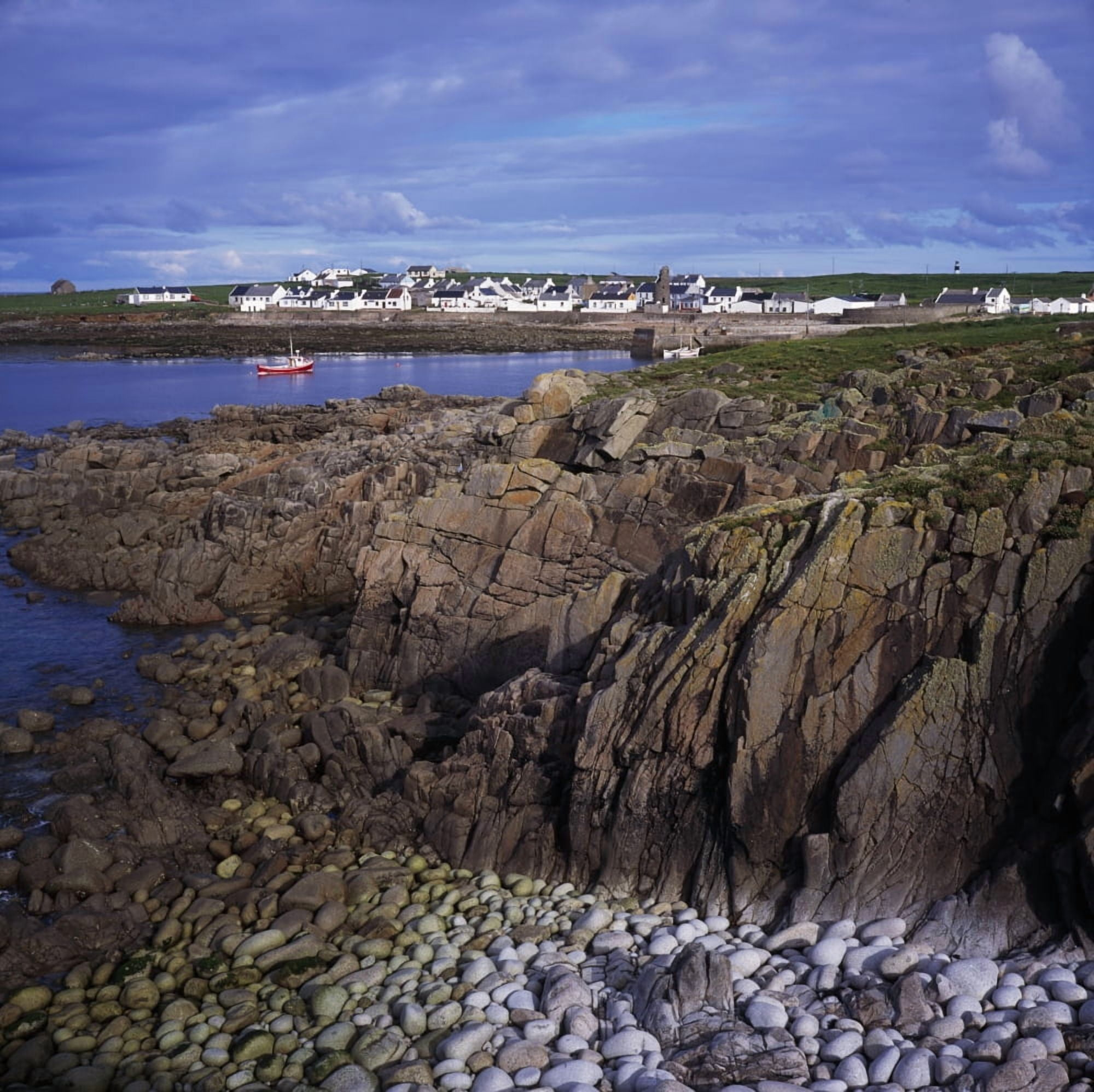 Tory Island Village Canvas Art - The Irish Image Collection Design Pics (15 x 15)