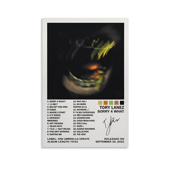 Tory Lanez Poster (4) Canvas Wall Art Poster Decorative Bedroom Modern Home Print Picture Artworks Posters 08x12inch(20x30cm)