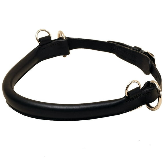 Tory Leather Jump Padded 1 Noseband Rings Reins Headstall Attachment Black